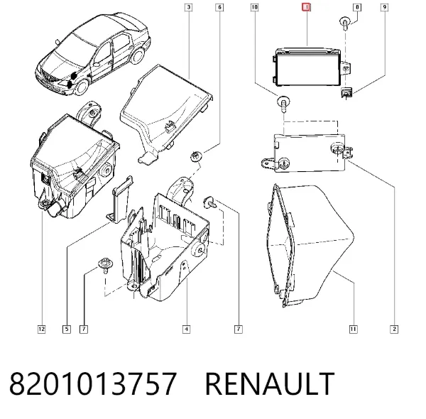 Blok komfortu Renault LOGAN I