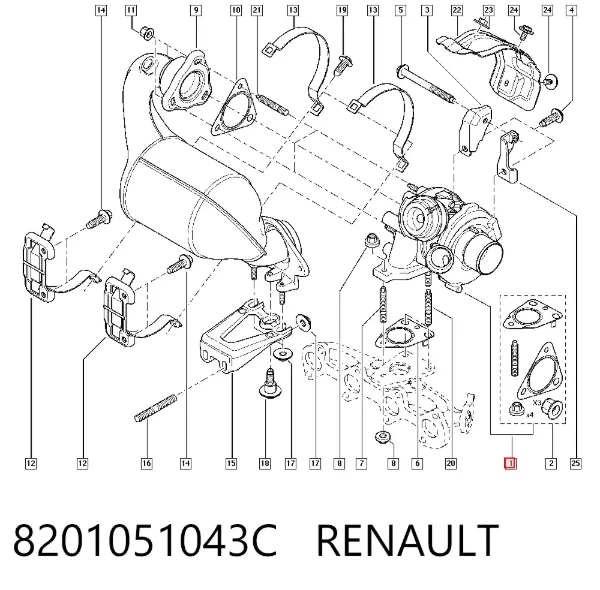 Turbina 8201051043C Renault (RVI)