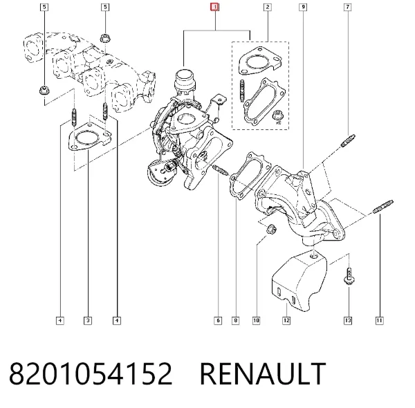 Turbina 8201054152 Renault (RVI)
