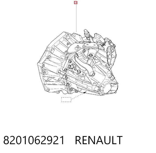 Mechanizm zmiany biegów (cięgno) 8201062921 Renault (RVI)