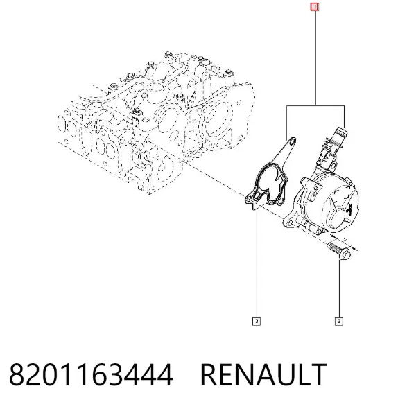 Pompa podciśnienia 8201163444 Renault (RVI)