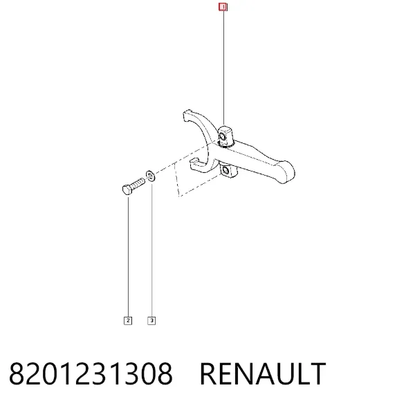 Widełki sprzęgła 8201231308 Renault (RVI)