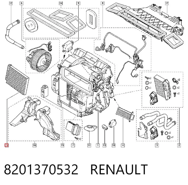 Filtr kabiny 8201370532 Renault (RVI)