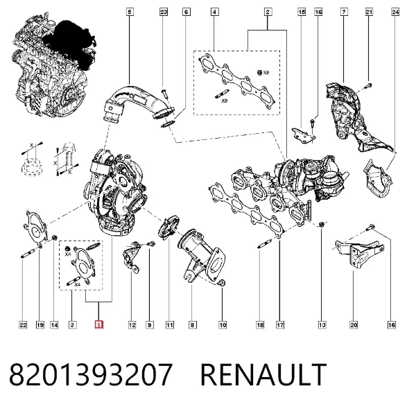 Turbina 8201393207 Renault (RVI)