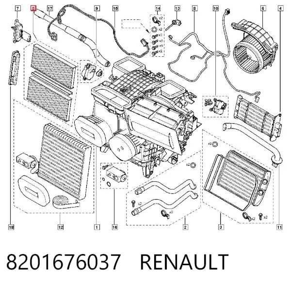 Filtr kabiny 8201676037 Renault (RVI)