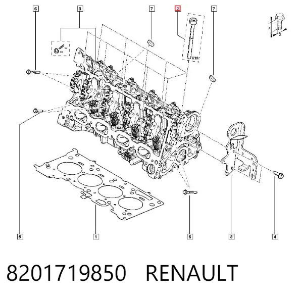Śruba głowicy cylindrów Mercedes A W177