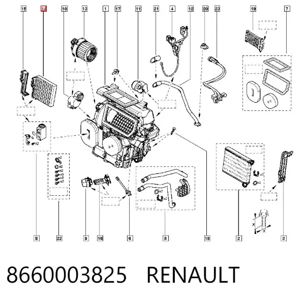 Filtr kabiny 8660003825 Renault (RVI)