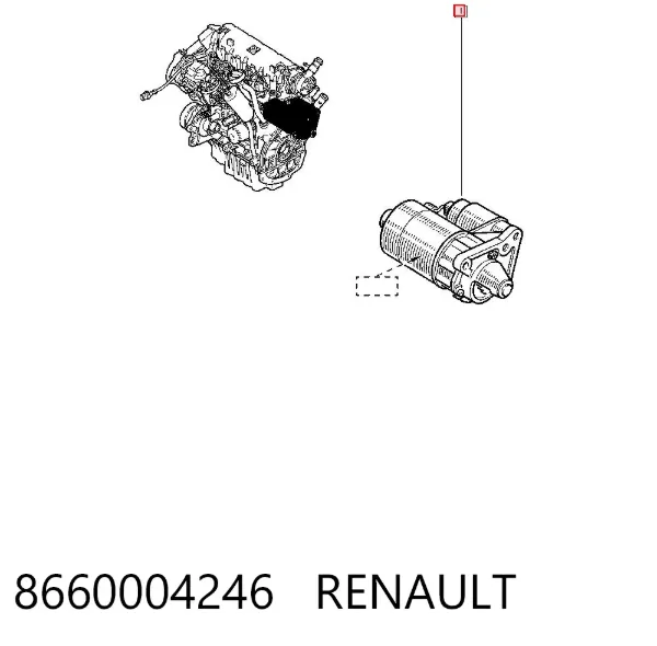 Rozrusznik 8660004246 Renault (RVI)