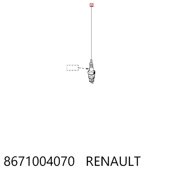 Świeca zapłonowa 8671004070 Renault (RVI)