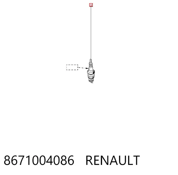 Świeca zapłonowa 8671004086 Renault (RVI)