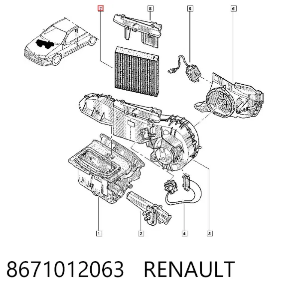 Filtr kabiny 8671012063 Renault (RVI)