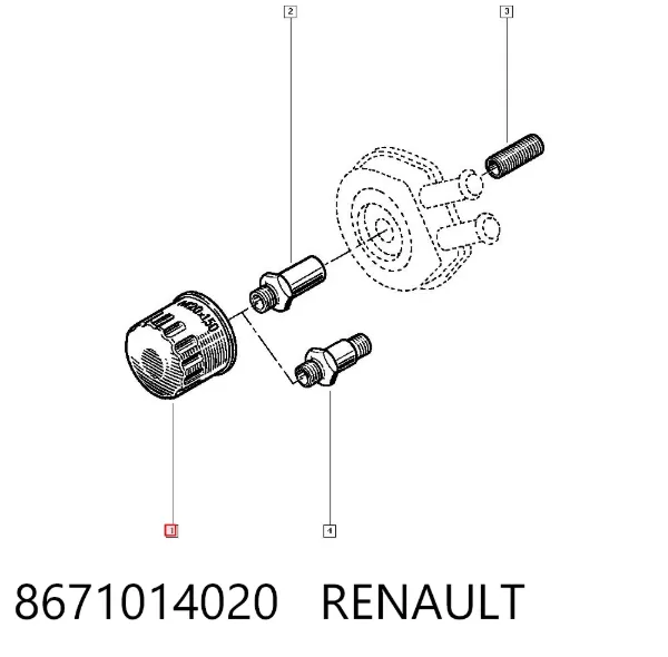 Filtr oleju 8671014020 Renault (RVI)
