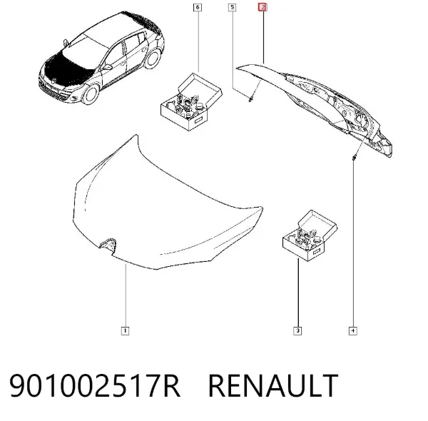 Drzwi tylne (bagażnika 3/5) Renault Megane III