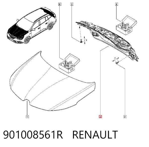 Drzwi tylne (bagażnika 3/5) Renault Megane IV