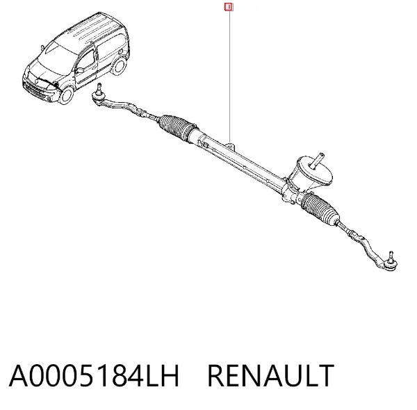 Listwa kierownicza (maglownica) A0005184LH Renault (RVI)