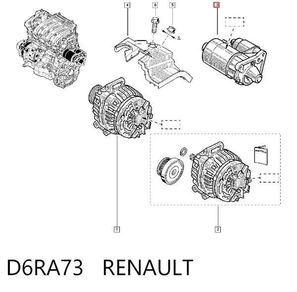 Rozrusznik D6RA73 Renault (RVI)