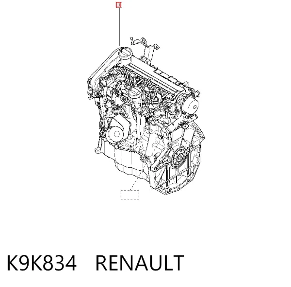 Silnik w komplecie K9K834 Renault (RVI)