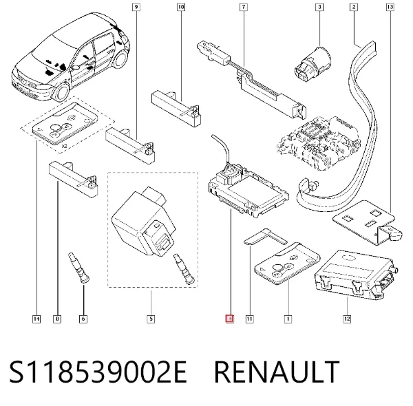 Stacyjka zapłonowa S118539002E Renault (RVI)