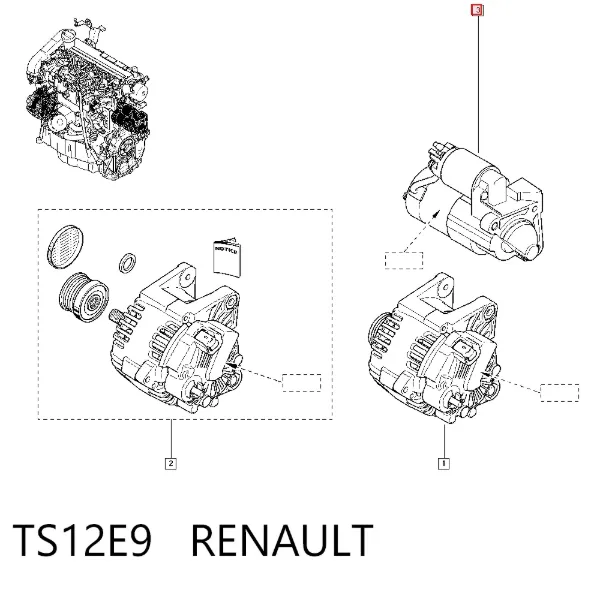Rozrusznik TS12E9 Renault (RVI)