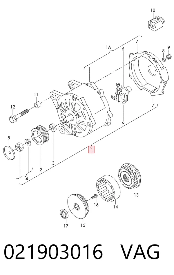 Alternator 021903016 VAG