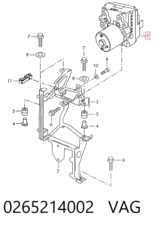 Sterownik ABS  hydrauliczny Audi A6 C4