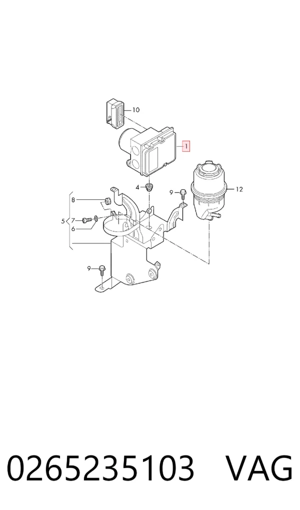 Sterownik ABS  hydrauliczny Audi A6 C6