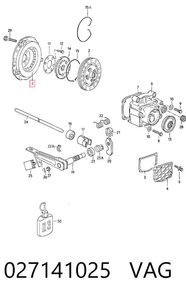Docisk sprzęgła 027141025 VAG