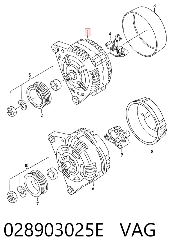Alternator 028903025E VAG