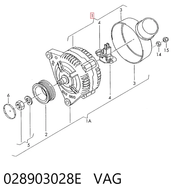 Alternator 028903028E VAG