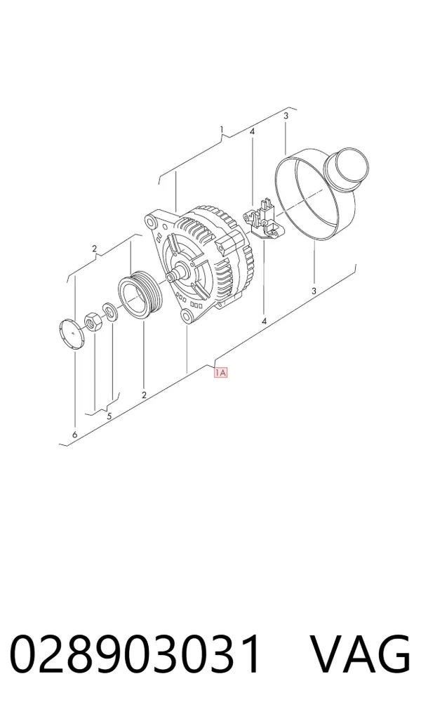 Alternator 028903031 VAG