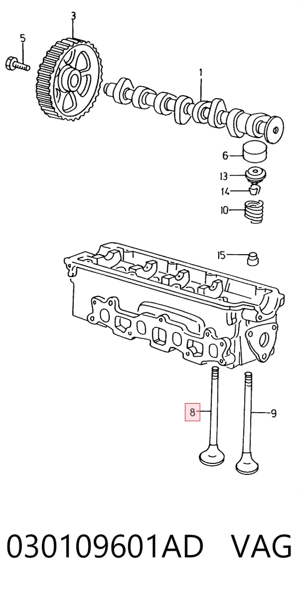 Zawór dolotowy/ssący 030109601AD VAG