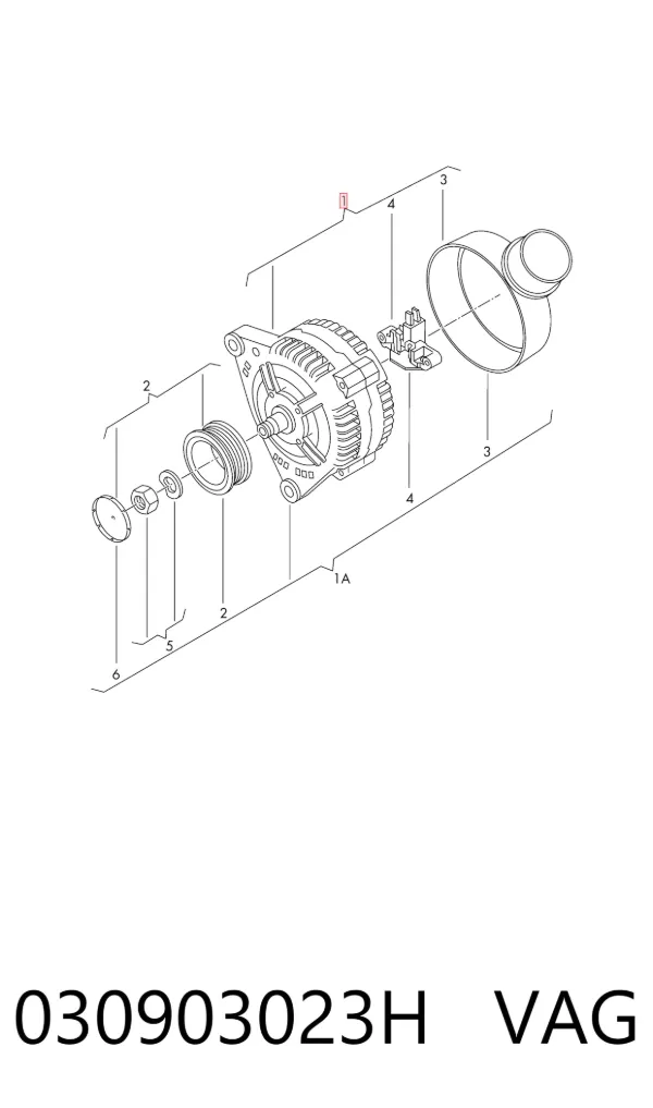 Alternator 030903023H VAG