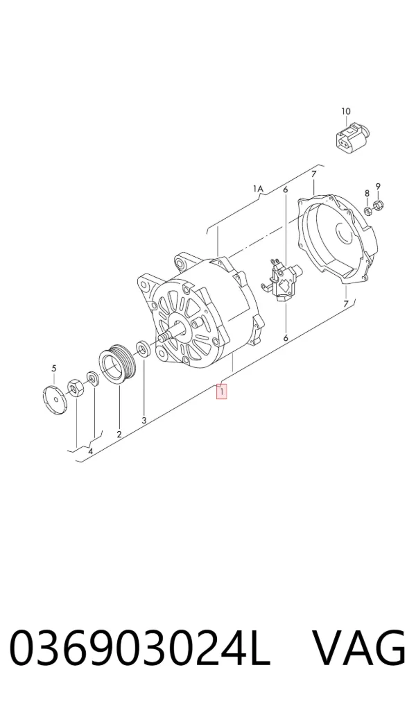Alternator 036903024L VAG