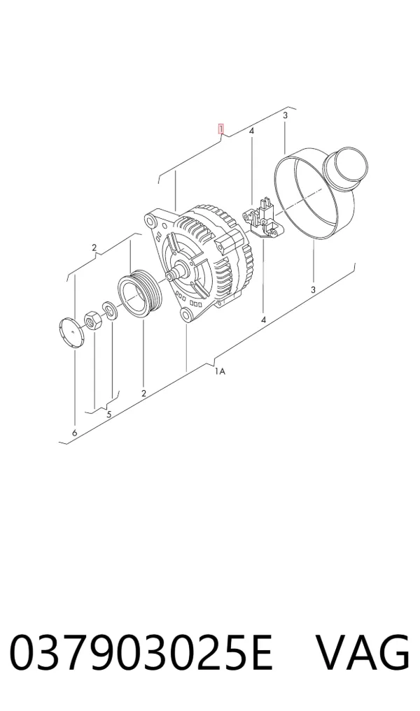 Alternator 037903025E VAG