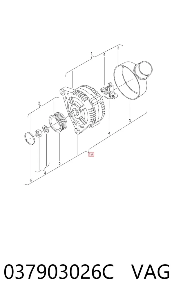 Alternator 037903026C VAG