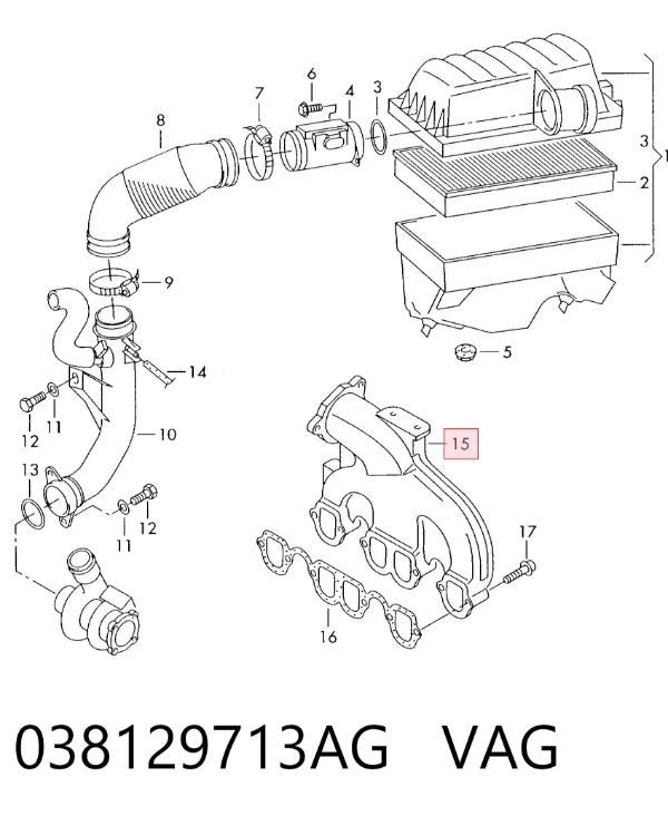 Kolektor ssący Volkswagen Multivan T5