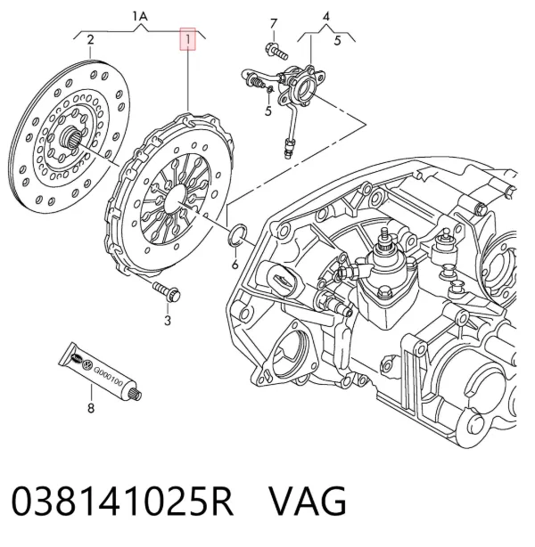 Docisk sprzęgła 038141025R VAG