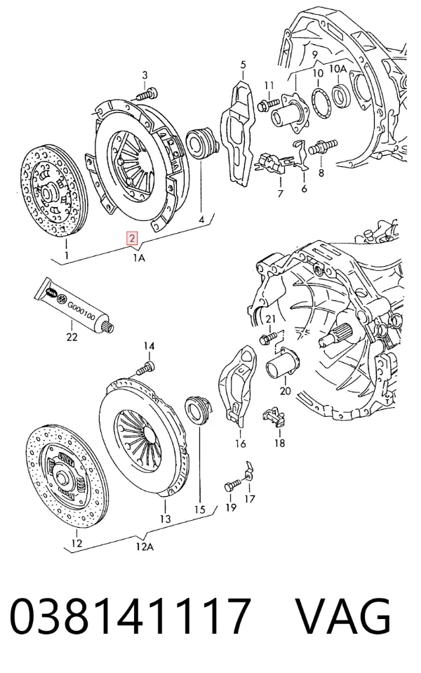 Docisk sprzęgła 038141117 VAG
