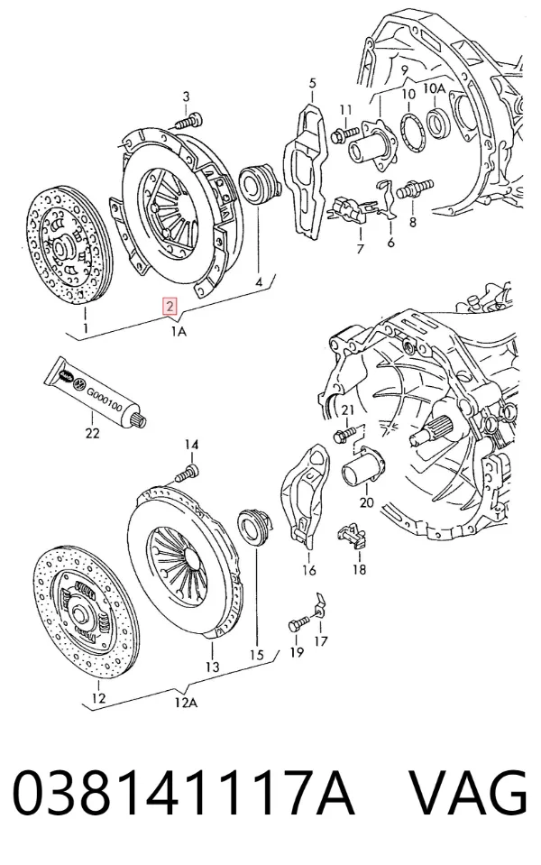Docisk sprzęgła 038141117A VAG