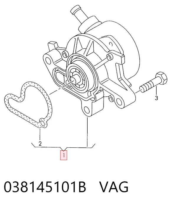 Pompa podciśnienia 038145101B VAG