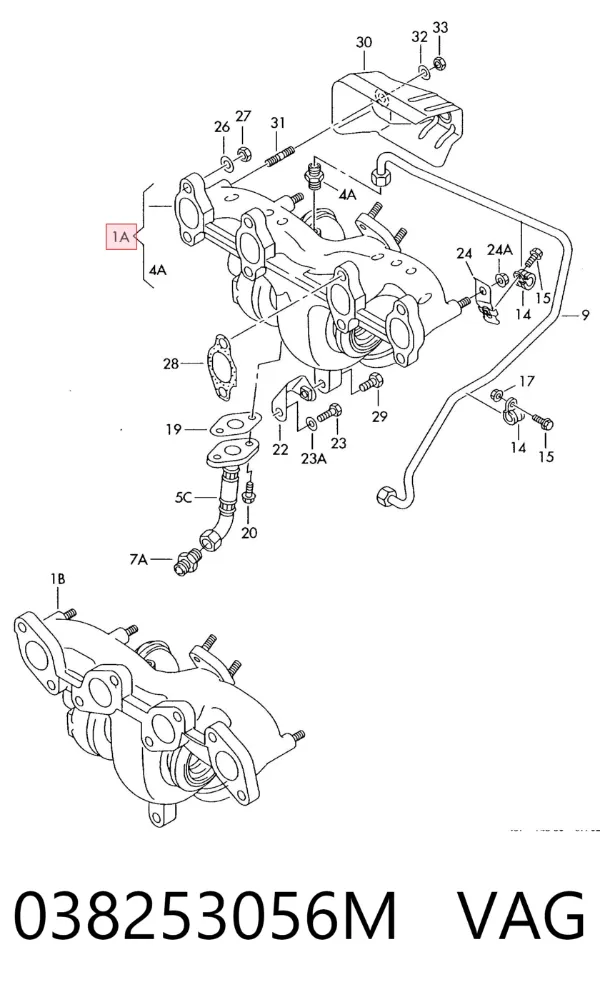 Turbina 038253056M VAG