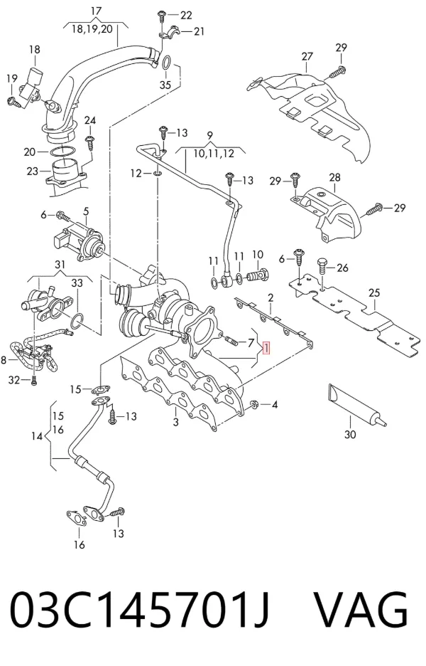 Turbina 03C145701J VAG