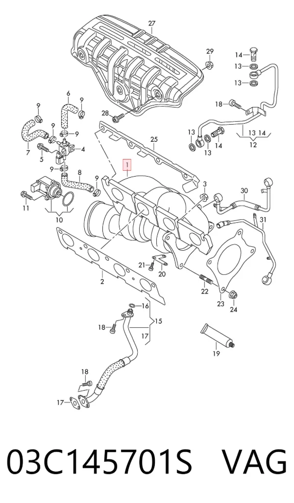Turbina 03C145701S VAG