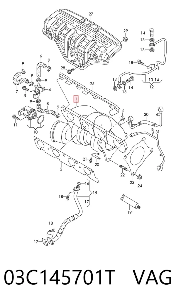 Turbina 03C145701T VAG