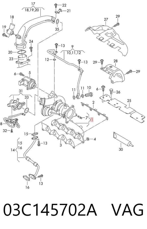 Turbina 03C145702A VAG