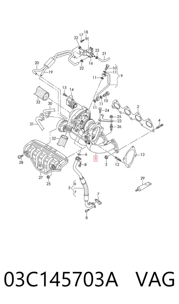 Turbina 03C145703A VAG