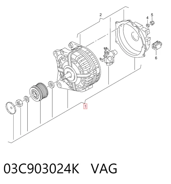 Alternator 03C903024K VAG