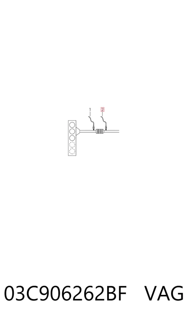 Sonda lambda czujnik tlenu po katalizatorze 03C906262BF VAG