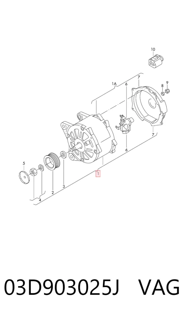 Alternator 03D903025J VAG