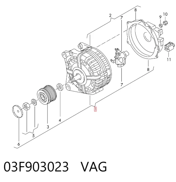 Alternator 03F903023 VAG